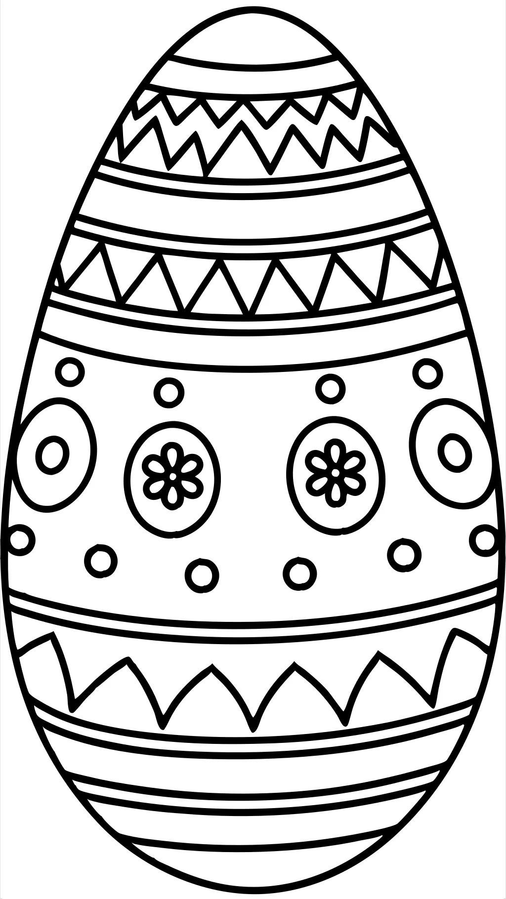 easter egg coloring pages free